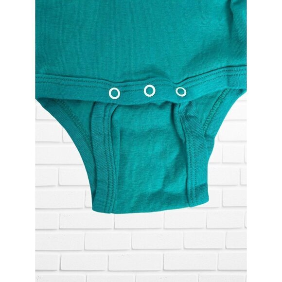 Vintage Spencer's One Piece Baby Sz 3-6M Who Needs Lotto I Got Grandma Blue Teal - Picture 4 of 7